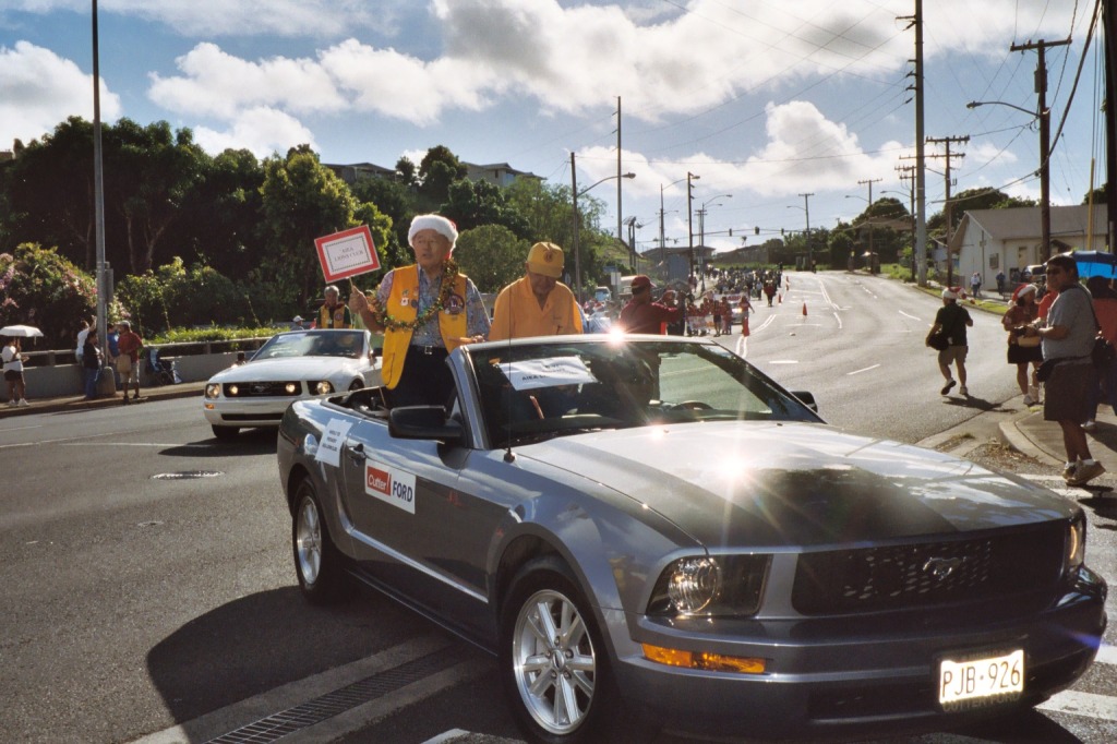 View of the 1st annual 'Aiea Community Christmas Parade