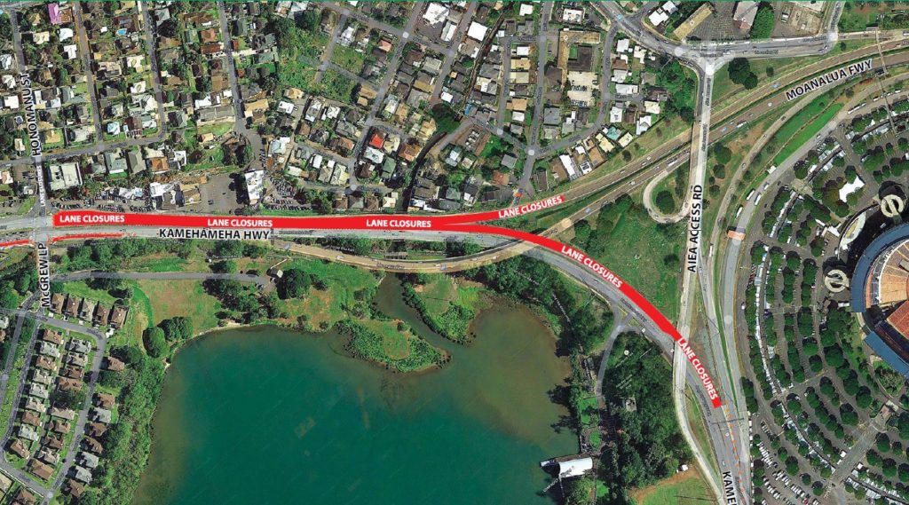 Kamehameha Highway closure on Tuesday, Sept. 20 to Wednesday, Sept. 21st, 2016 from pm to 9am