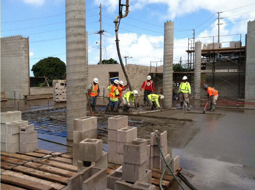 Aiea Public Library construction update, June 2013